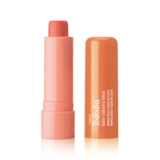 Balsamo labial mango rosa y agua de coco