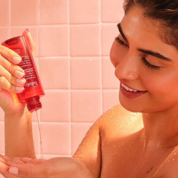 Aceite Bifásico Corporal Tododia Fresa y Vainilla Dorada 120ml
