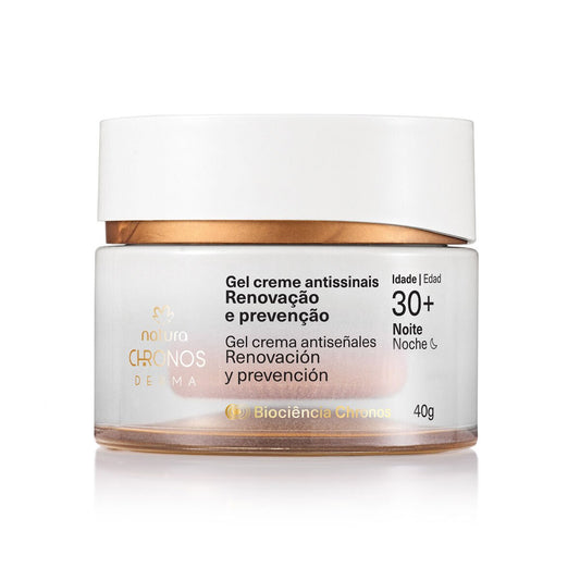 Gel Crema Antiseñales Renovación y Prevención 30+ Noche Chronos Derma