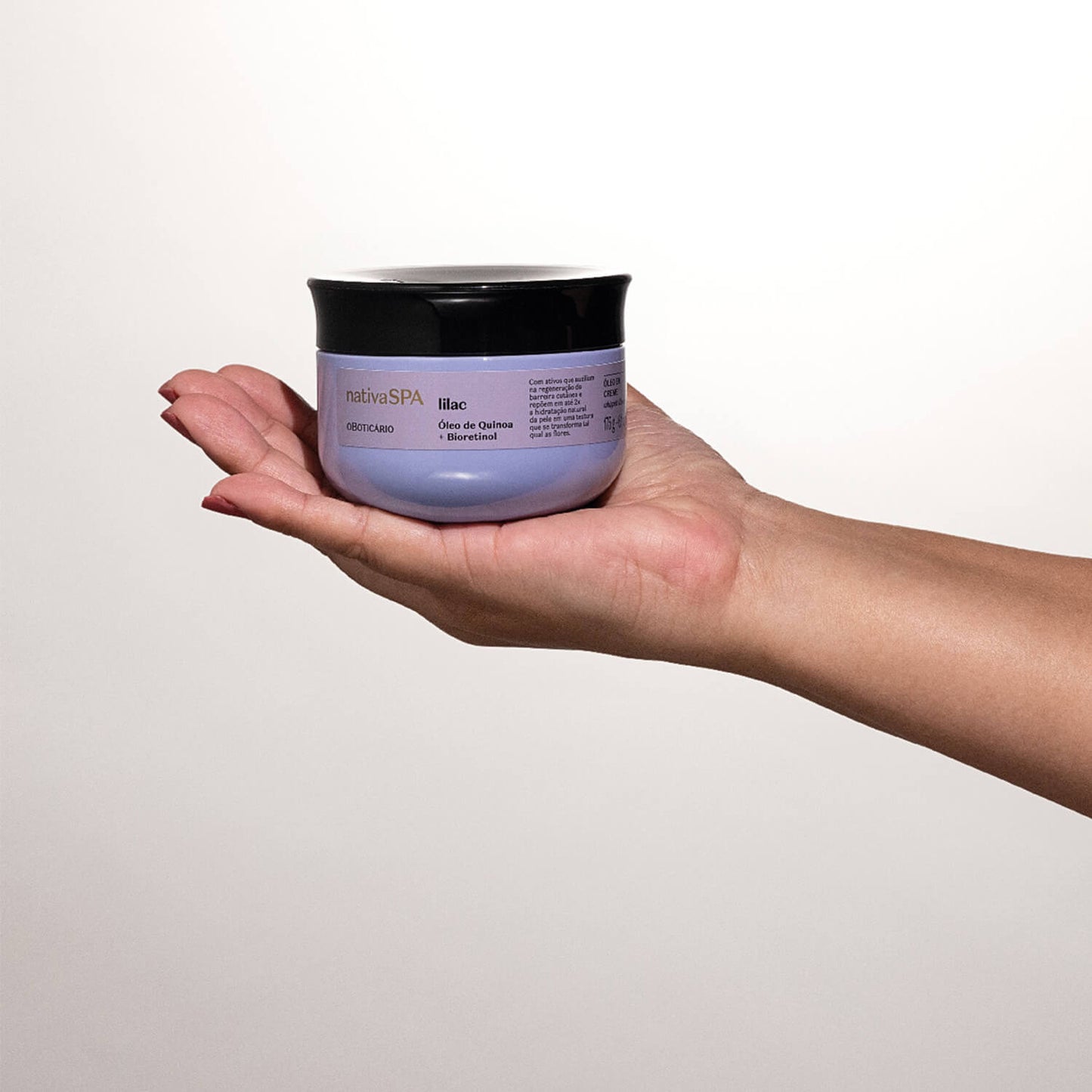 Óleo corporal en crema lilac
