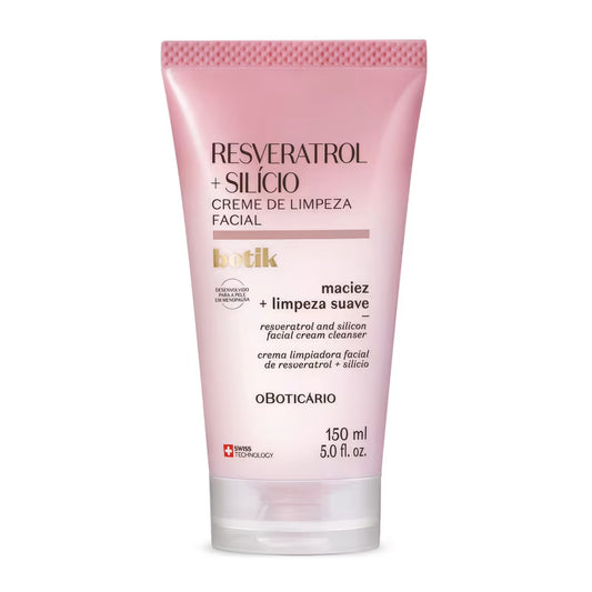 Crema limpiadora facial Resveratrol y Silicio