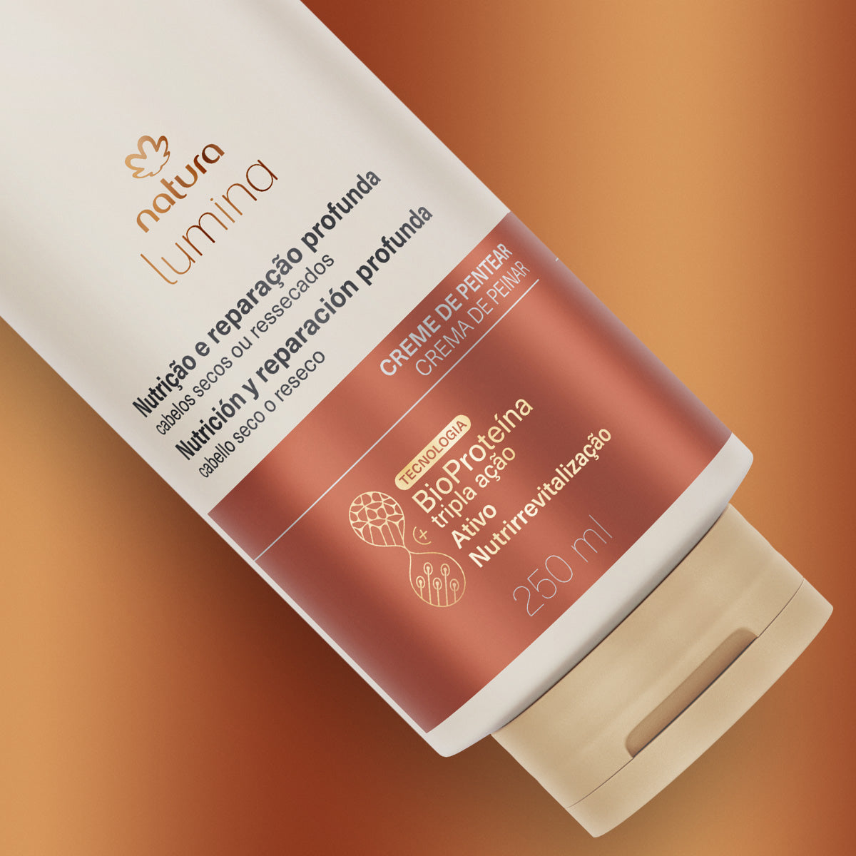 Natura Crema de Peinar Selladora de Cutículas | Hidratación Intensa para Cabellos Secos o Resecos