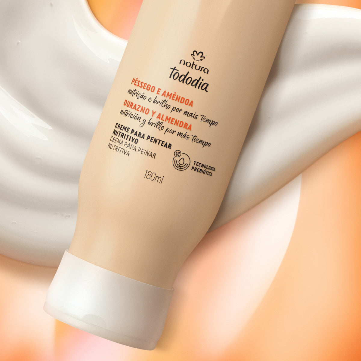 Natura Crema para peinar nutritiva durazno y almendra