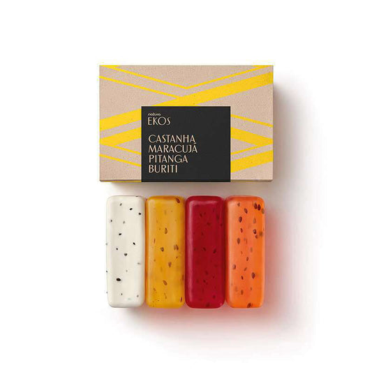 Natura Ekos Jabones en Barra Puro Vegetales Cremosos, exfoliante y refrescante surtidos