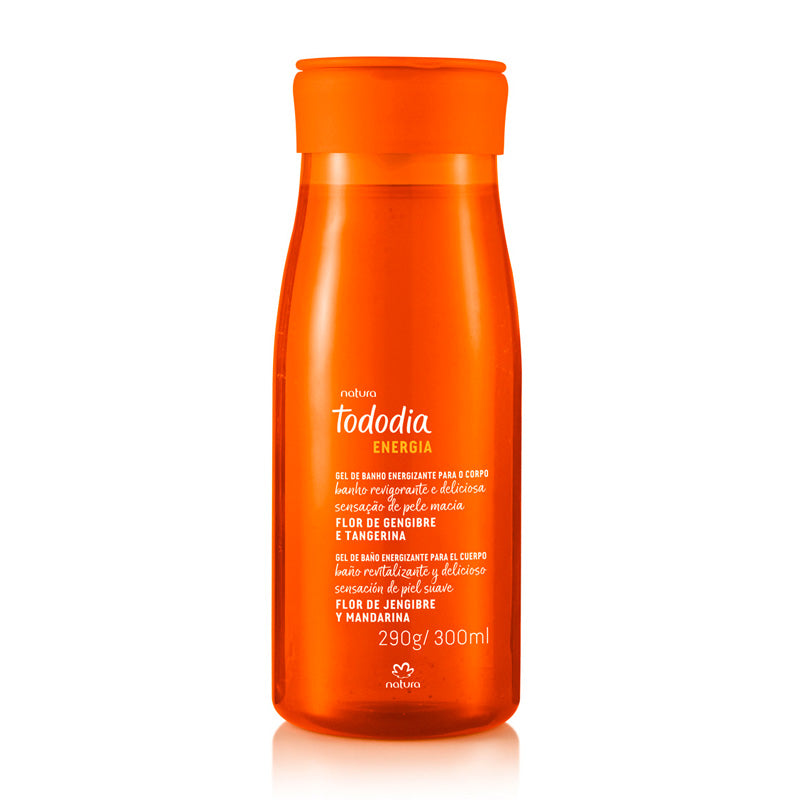 Natura Gel de baño corporal energizante flor de jengibre y mandarina