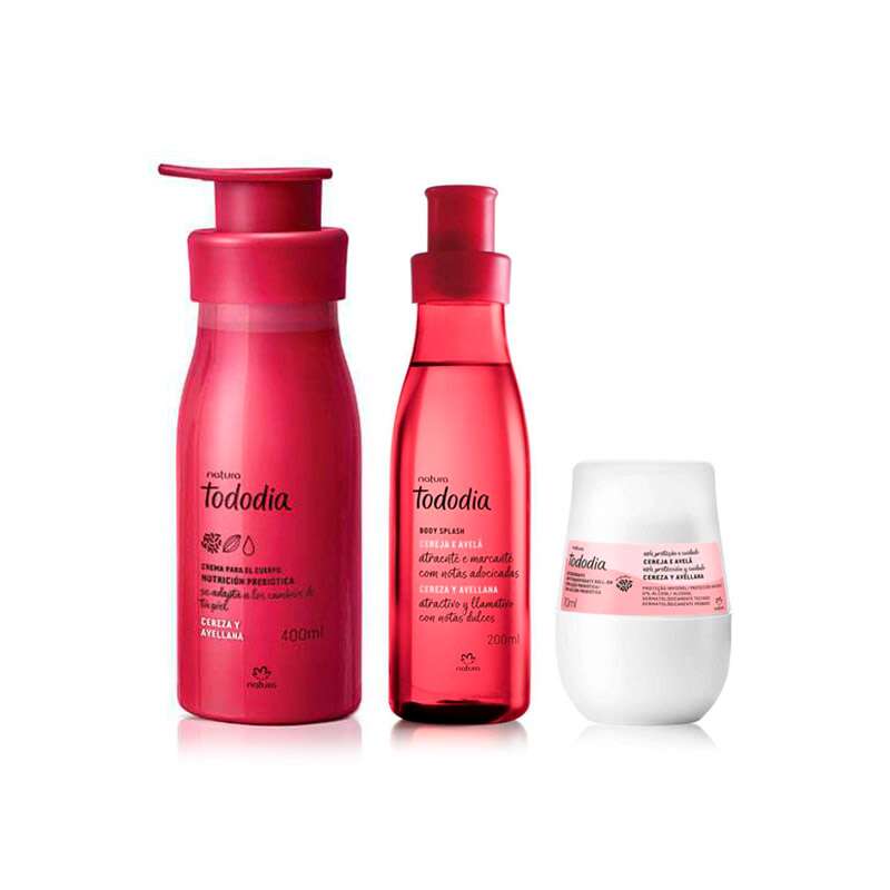 Natura Kit cereza y avellana rutina diaria