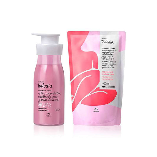 Natura Kit doble contenido frambuesa y pimienta rosa