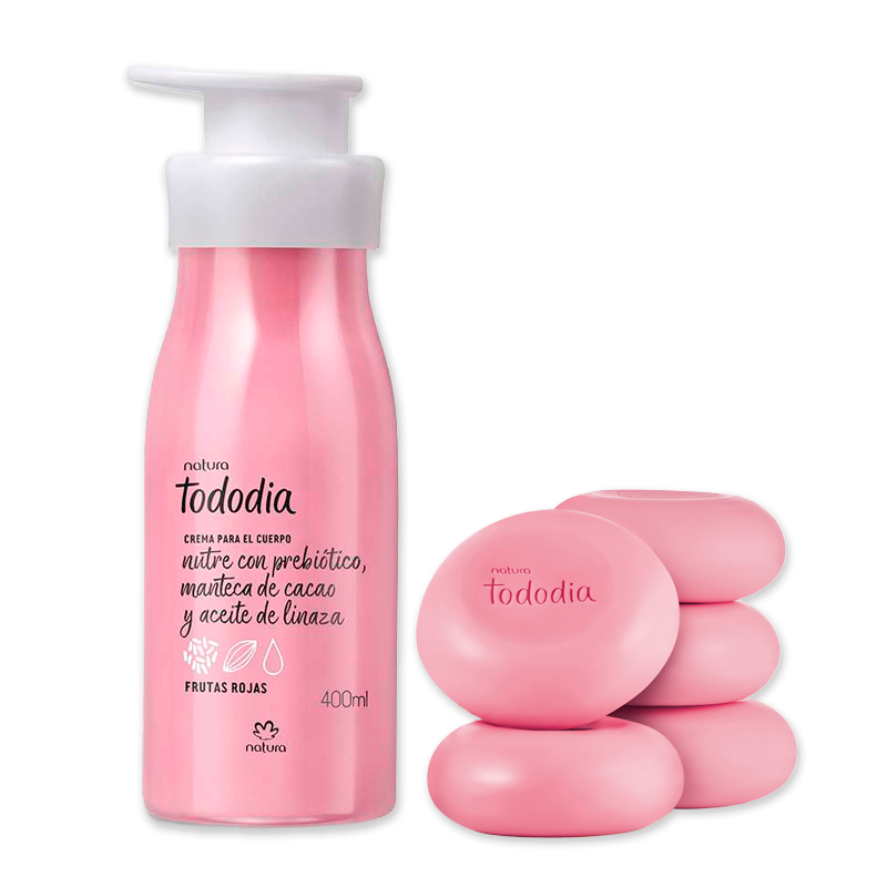 Natura Kit frutas rojas hidratación y limpieza