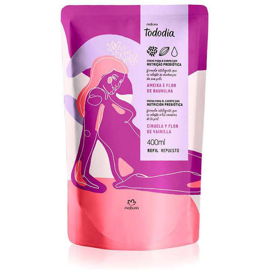 Natura Repuesto crema nutritiva corporal ciruela y flor de vainilla