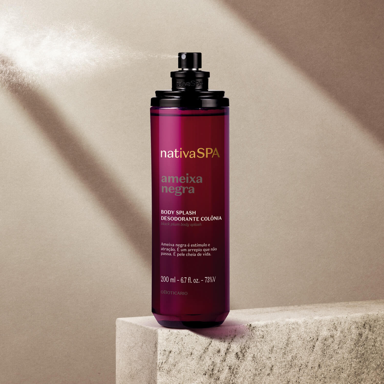Oboticario Body Splash Ameixa Negra