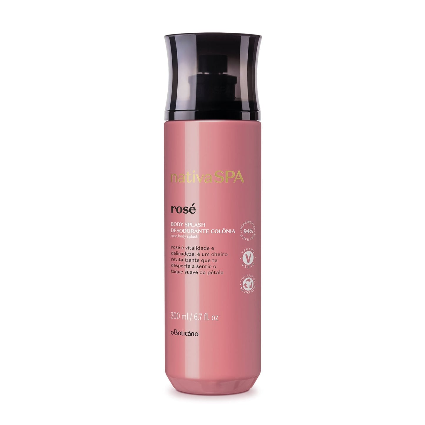 Oboticario Body Splash Rose