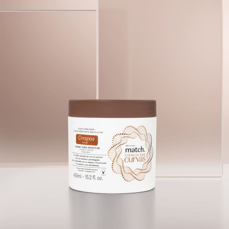 Oboticario Crema para Peinar Ciencia de las Curvas Crespos 4ABC