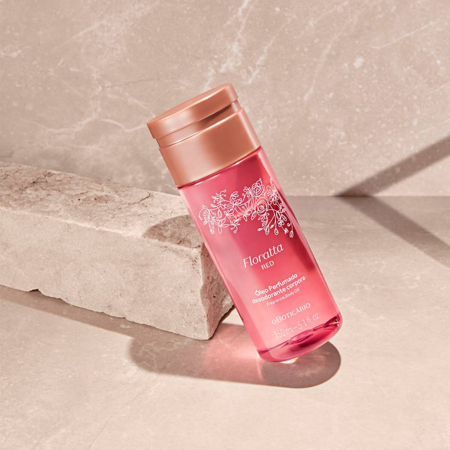 Oboticario Floratta óleo desodorante corporal perfumado RED