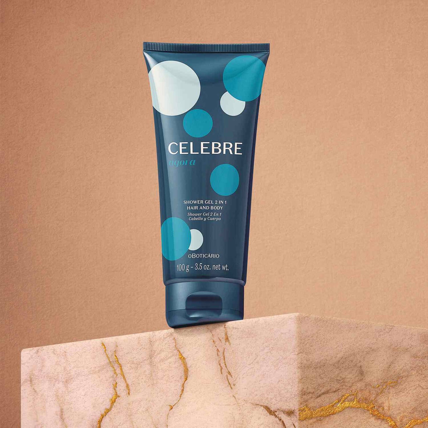 Oboticario Gel de ducha cabello y cuerpo celebre agora masculino