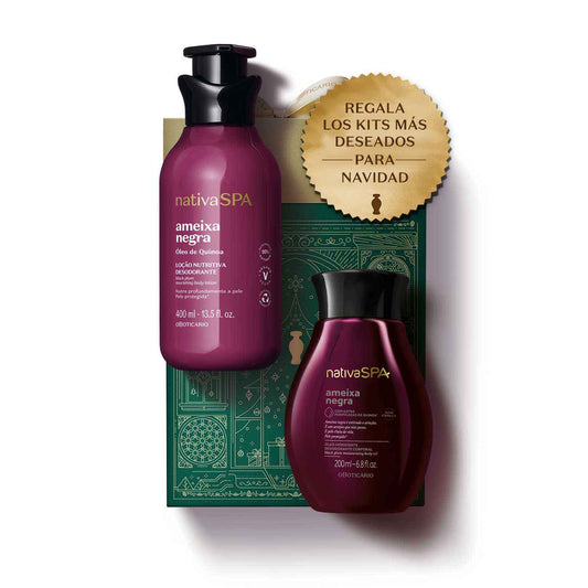 Oboticario Kit de Regalo de Navidad Nativa SPA Ameixa Negra – Cuidado Corporal Intensivo