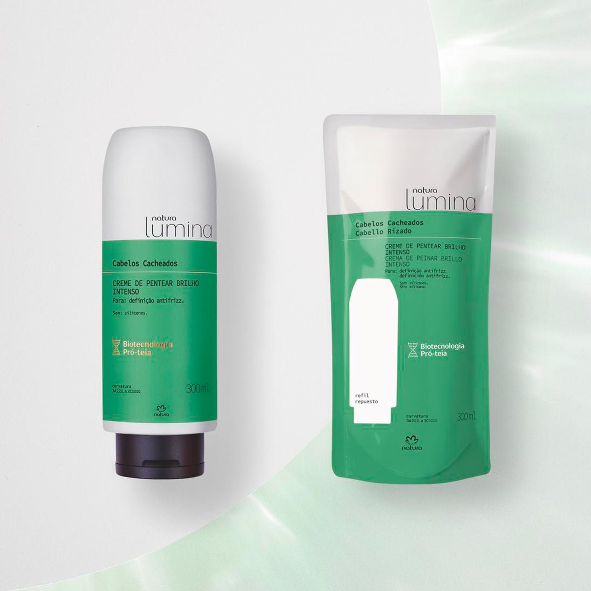 Lumina Repuesto Crema para peinar cabello rizado brillo intenso - Beaute Florale