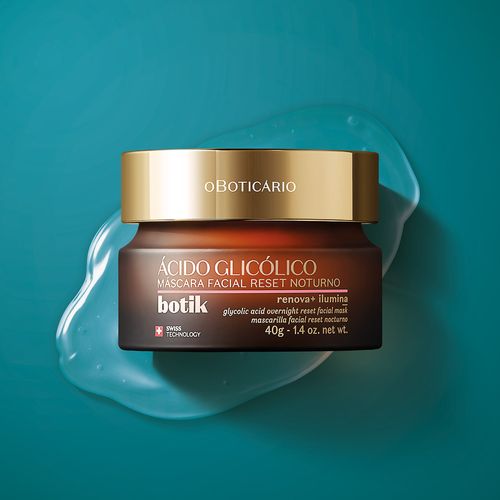 Mascarilla facial de noche con ácido glicólico Botik - Beaute Florale