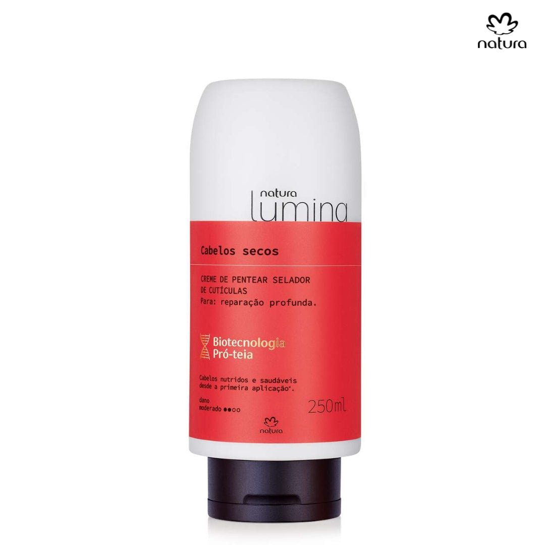 Natura Crema de Peinar Selladora de Cutículas | Hidratación Intensa para Cabellos Secos o Resecos