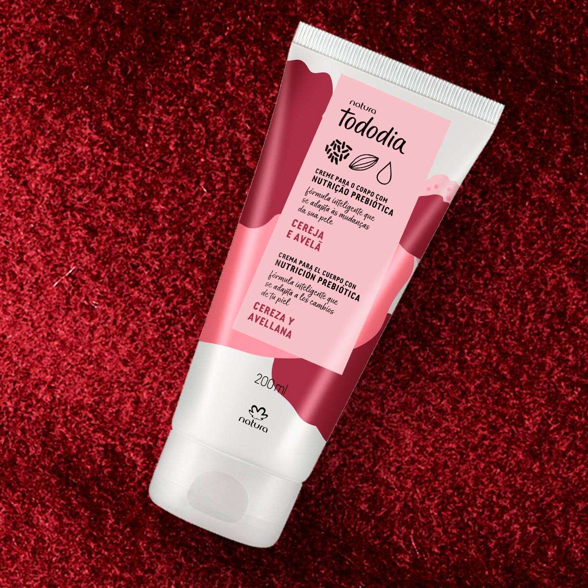 Natura crema Tododia Crema para el cuerpo Cereza y Avellana
