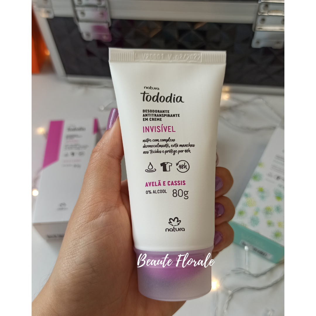 Natura Desodorante Tododia Desodorante Antitranspirante en crema Avellana y Casis