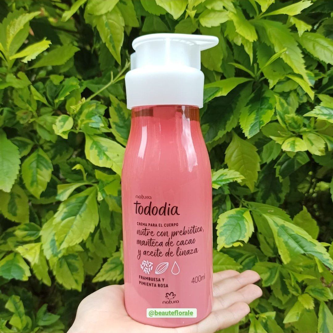 Natura Tododia Crema Nutritiva Corporal Frambuesa y Pimienta Rosa