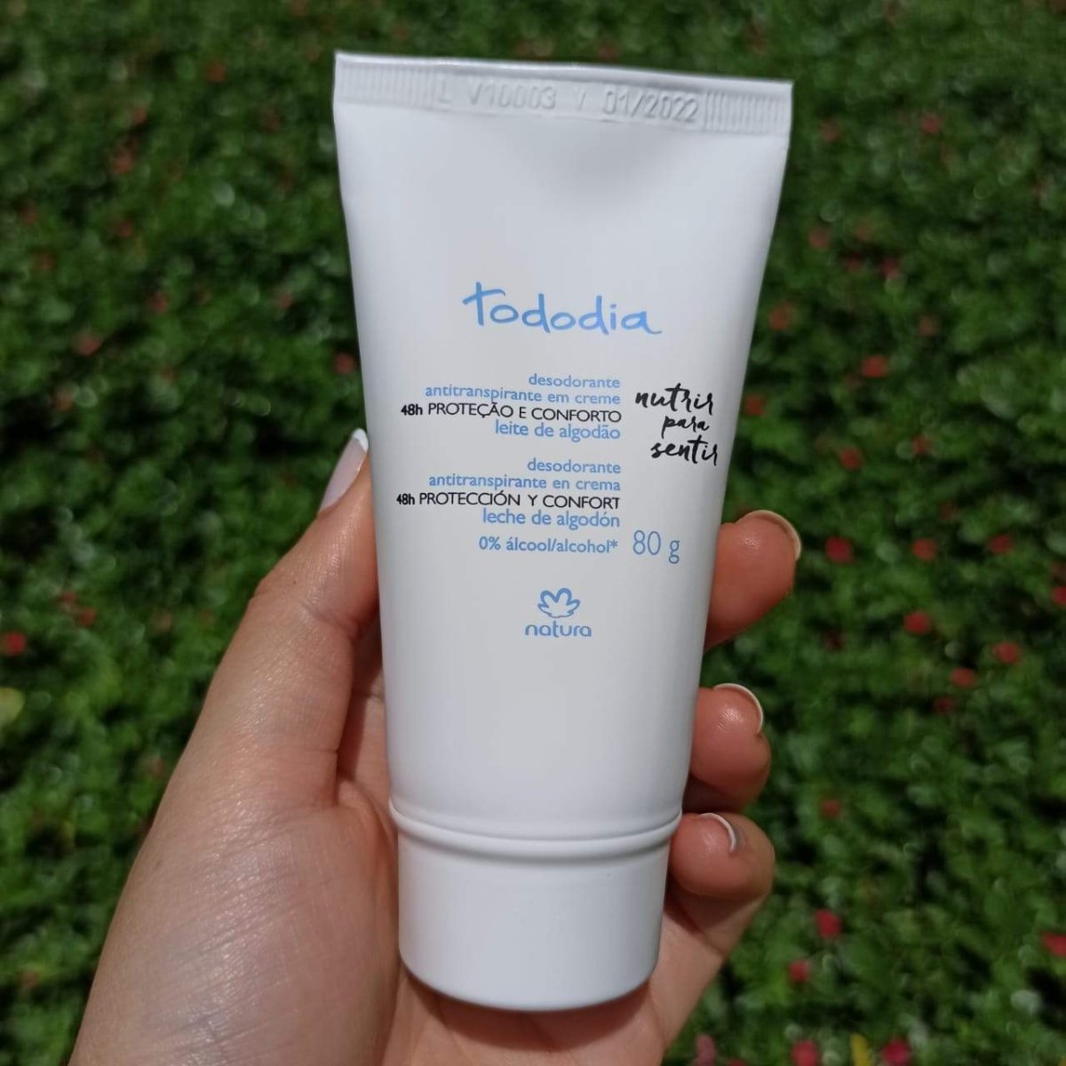 Natura Tododia Desodorante antitranspirante en crema leche de algodón