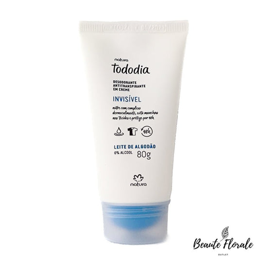 Natura Tododia Desodorante antitranspirante en crema leche de algodón