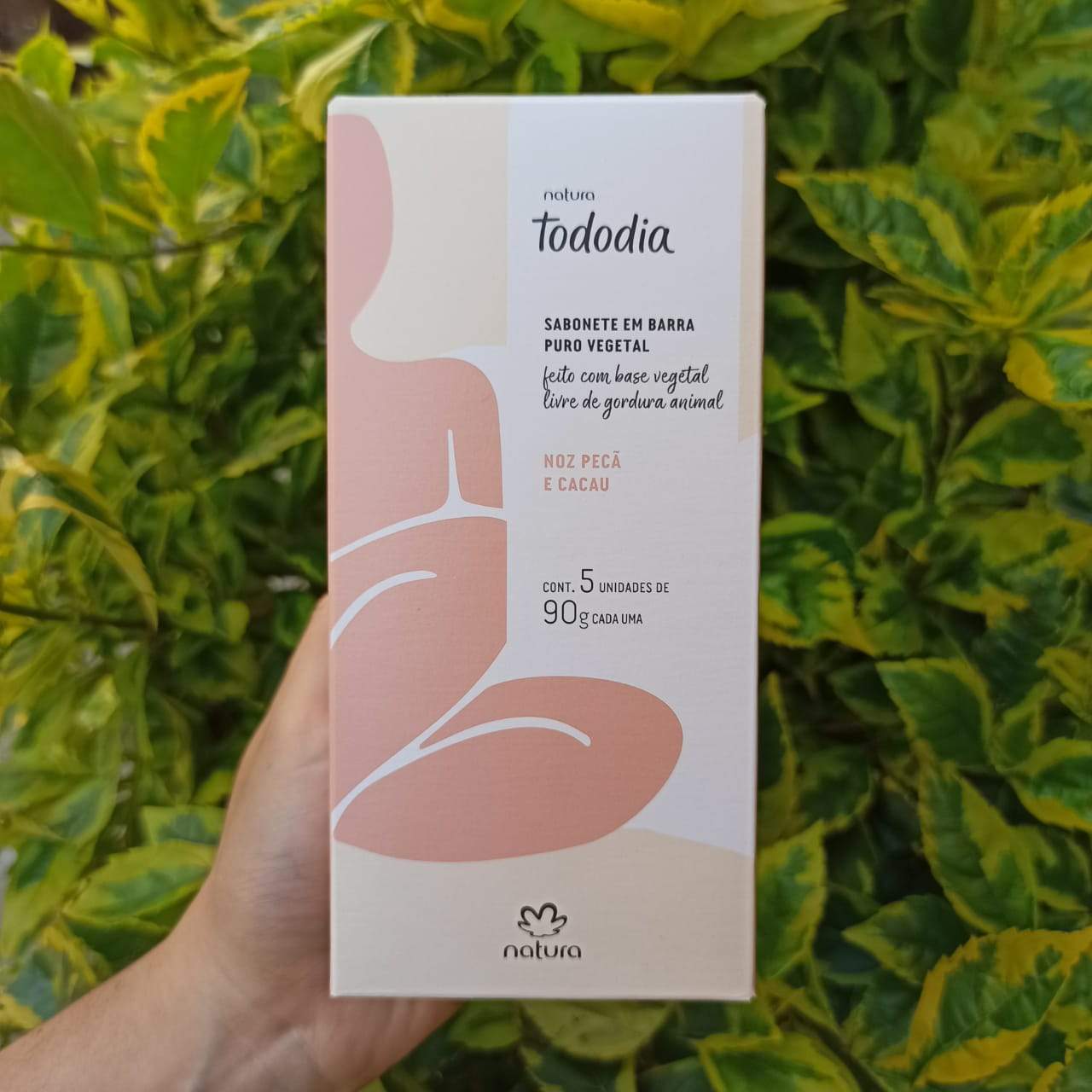 Natura Tododia Jabones en barra puro vegetal Nuez Pecán y Cacao