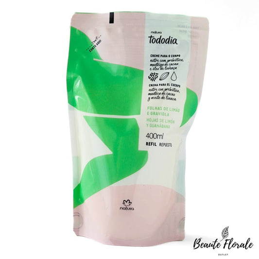 Natura Tododia Repuesto Crema nutritiva para cuerpo hojas de limón y guanábana