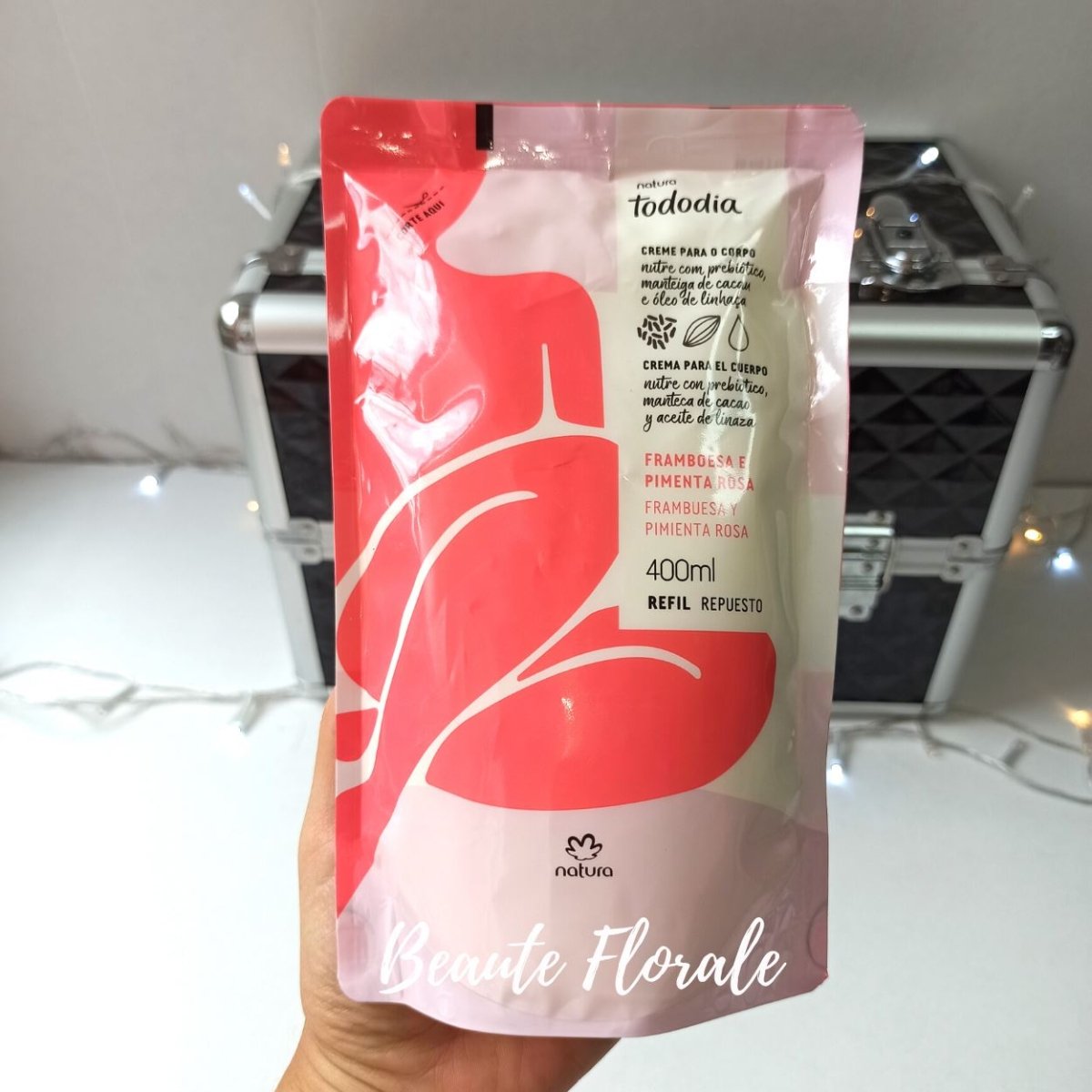 Natura Tododia Repuesto Crema nutritiva para el cuerpo frambuesa y pimienta rosa