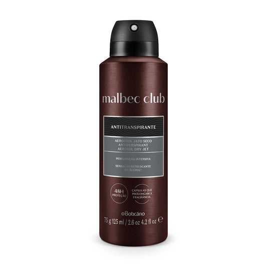 Oboticario Malbec Desodorante Antitranspirante Aerosol Club