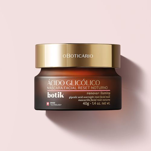 Oboticario Mascarilla facial reset nocturno con ácido glicólico