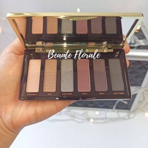 Una Paleta de sombras 6 tonos glam - Beaute Florale