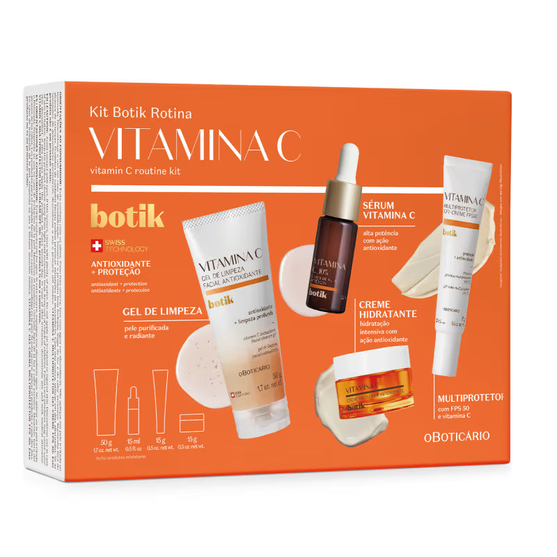 Kit de Cuidado Facial con Vitamina C Viajero Botik