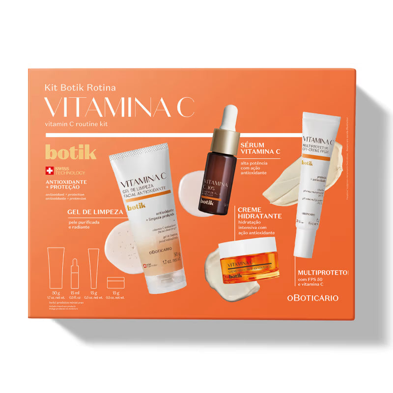Kit de Cuidado Facial con Vitamina C Viajero Botik