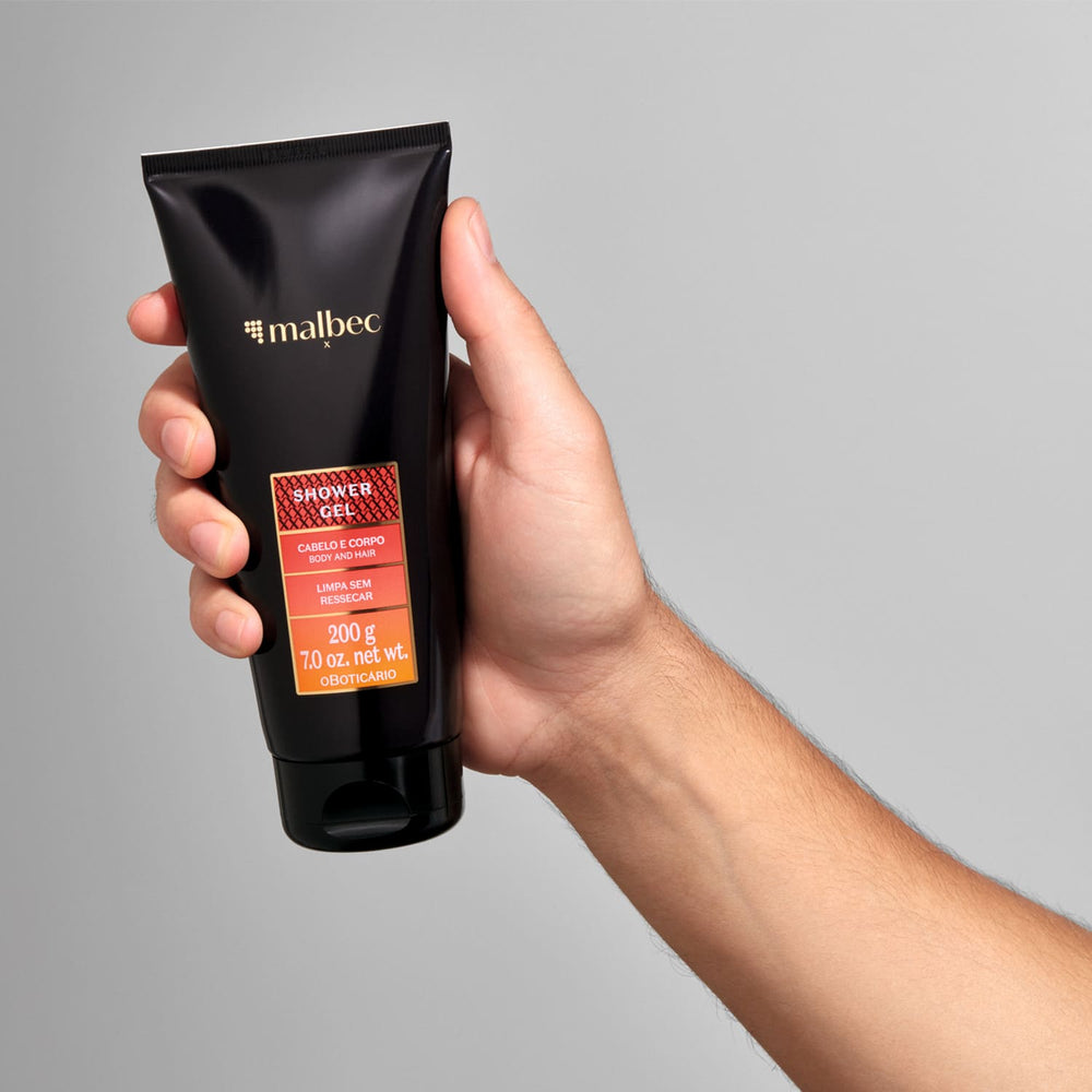 Gel para ducha para hombre malbec x