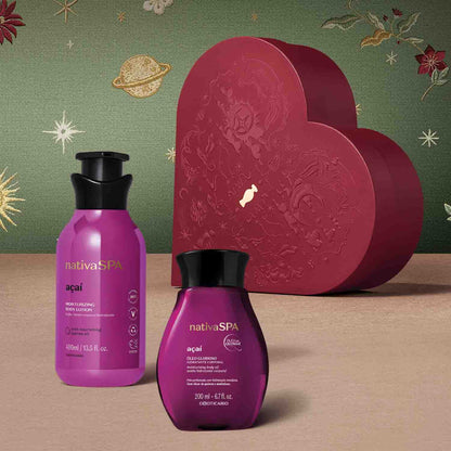 Kit De Regalo De Amor Y Amistad Femenino Cuidado Corporal Nativa SPA Açaí