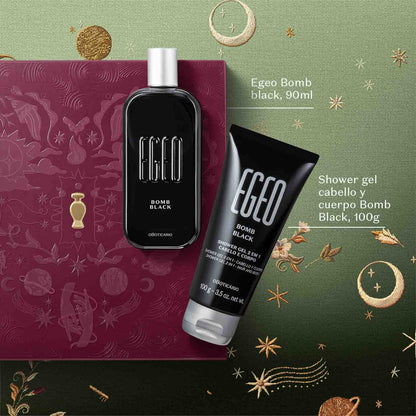 Kit De Regalo De Amor Y Amistad Para Hombre Egeo Bomb Black