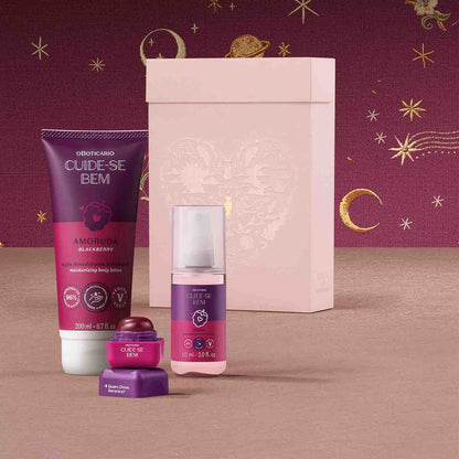 Kit De Amor Y Amistad Femenino De Cuidado Corporal Cuide-Se Bem Amoruda