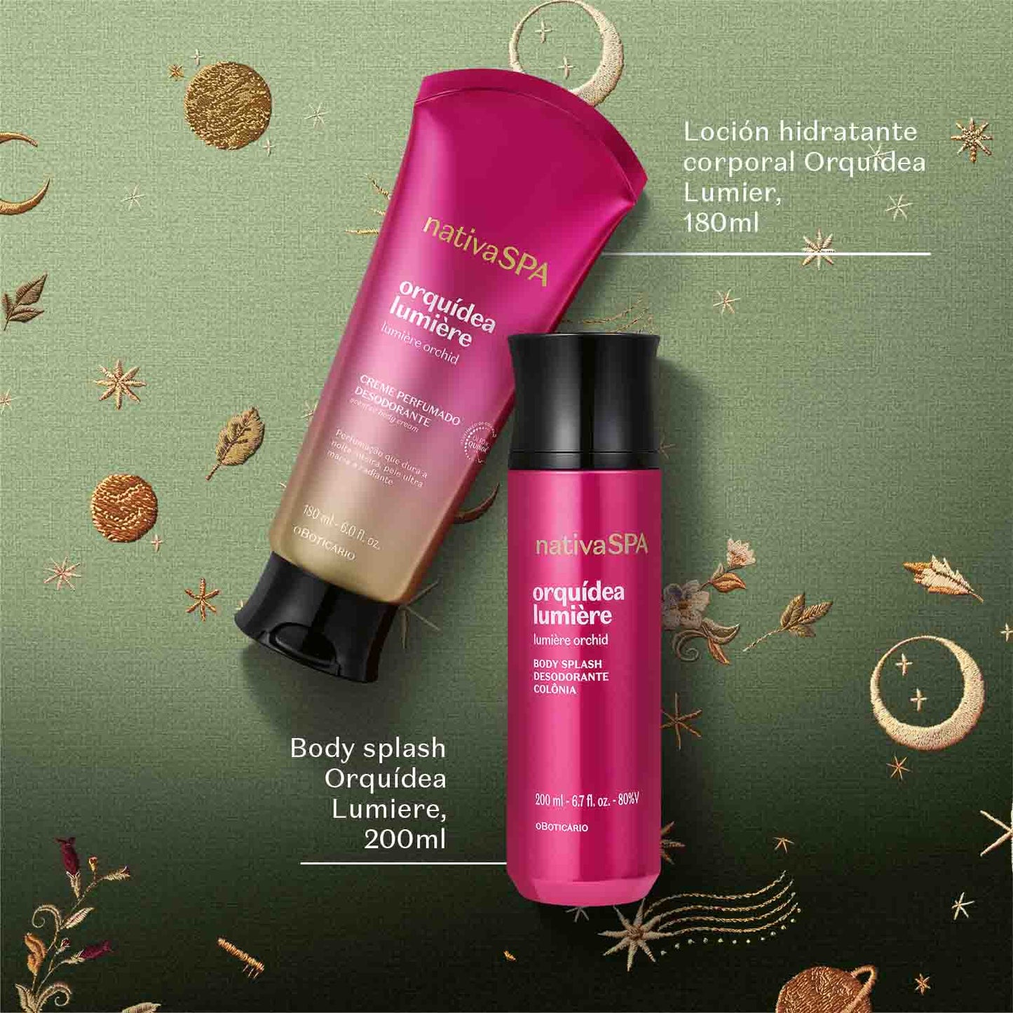 Kit De Amor Y Amistad Femenino Cuidado Del Cuerpo Spa Orquídea Lumière