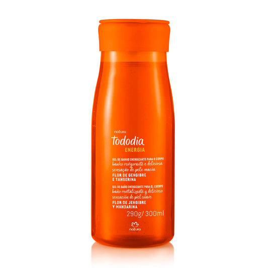 Gel de baño corporal energizante flor de jengibre y mandarina