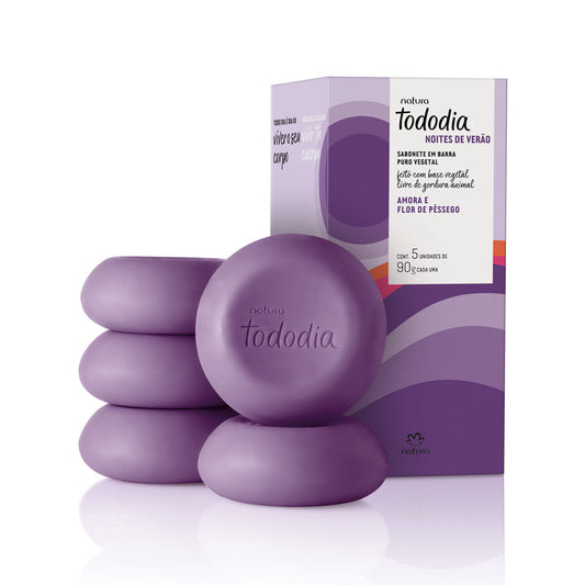 Jabon En Barra Noches De Verano Mora y Flor De Durazno