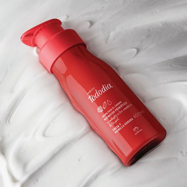 Crema Nutritiva para el Cuerpo Tododia Fresa y Vainilla Dorada 400ml