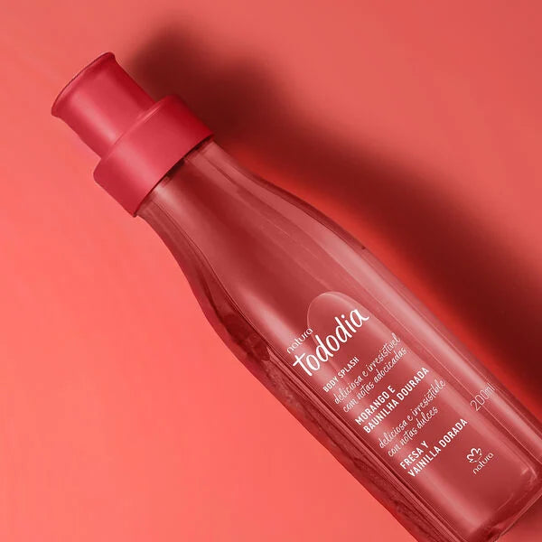 Body Splash Tododia Fresa y Vainilla Dorada 200ml