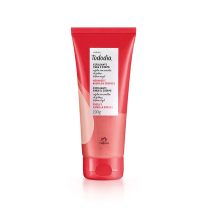 Exfoliante para el cuerpo Tododia Fresa y Vainilla Dorada 190gr