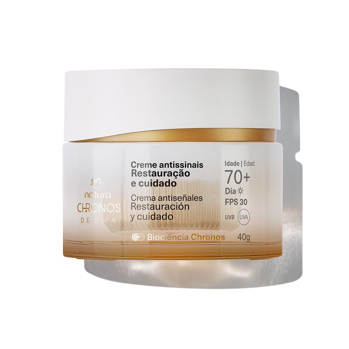 Crema antiseñales restauración y cuidado 70+ día Chronos Derma