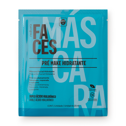 Máscara facial hidratante doble ácido hialurónico Faces