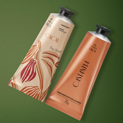Duo manos cacao y castaña Ekos
