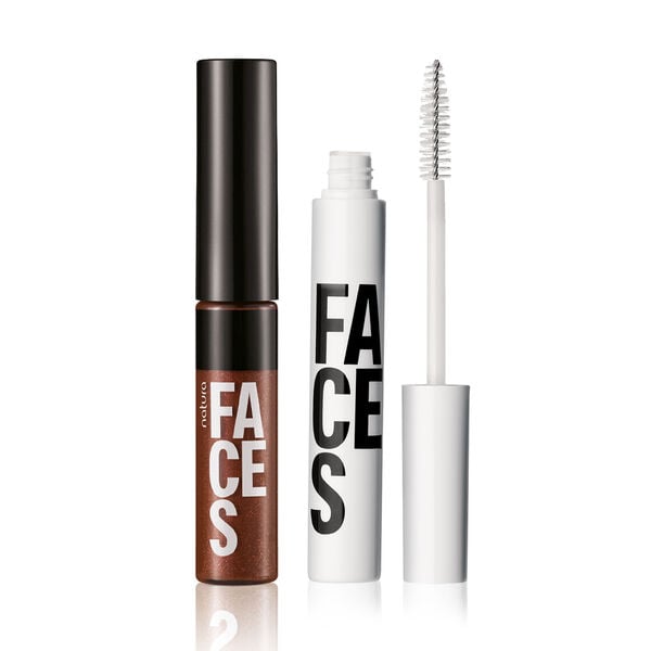 Kit Brillo Labial y Máscara para Ojos y Cejas Incolora Faces