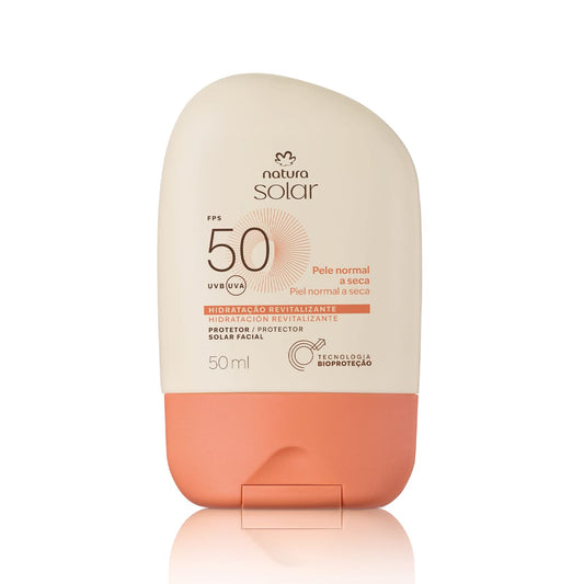 Protector solar facial para piel normal a seca FPS 50